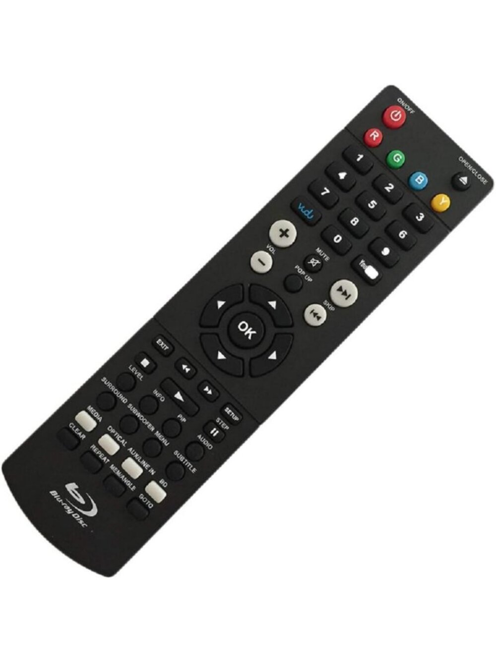 Universal Remote Control for Blu-Ray Disc Player - Compatible with RCA Models